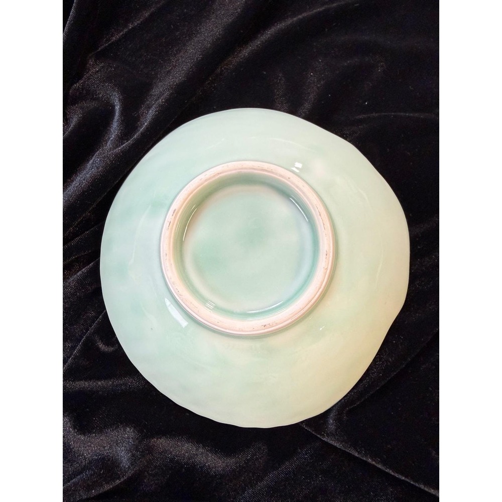 Vintage Japanese Shell Bowl Home Decor 7" Excellent Scalloped Shrimp Coastal - Picture 3 of 6